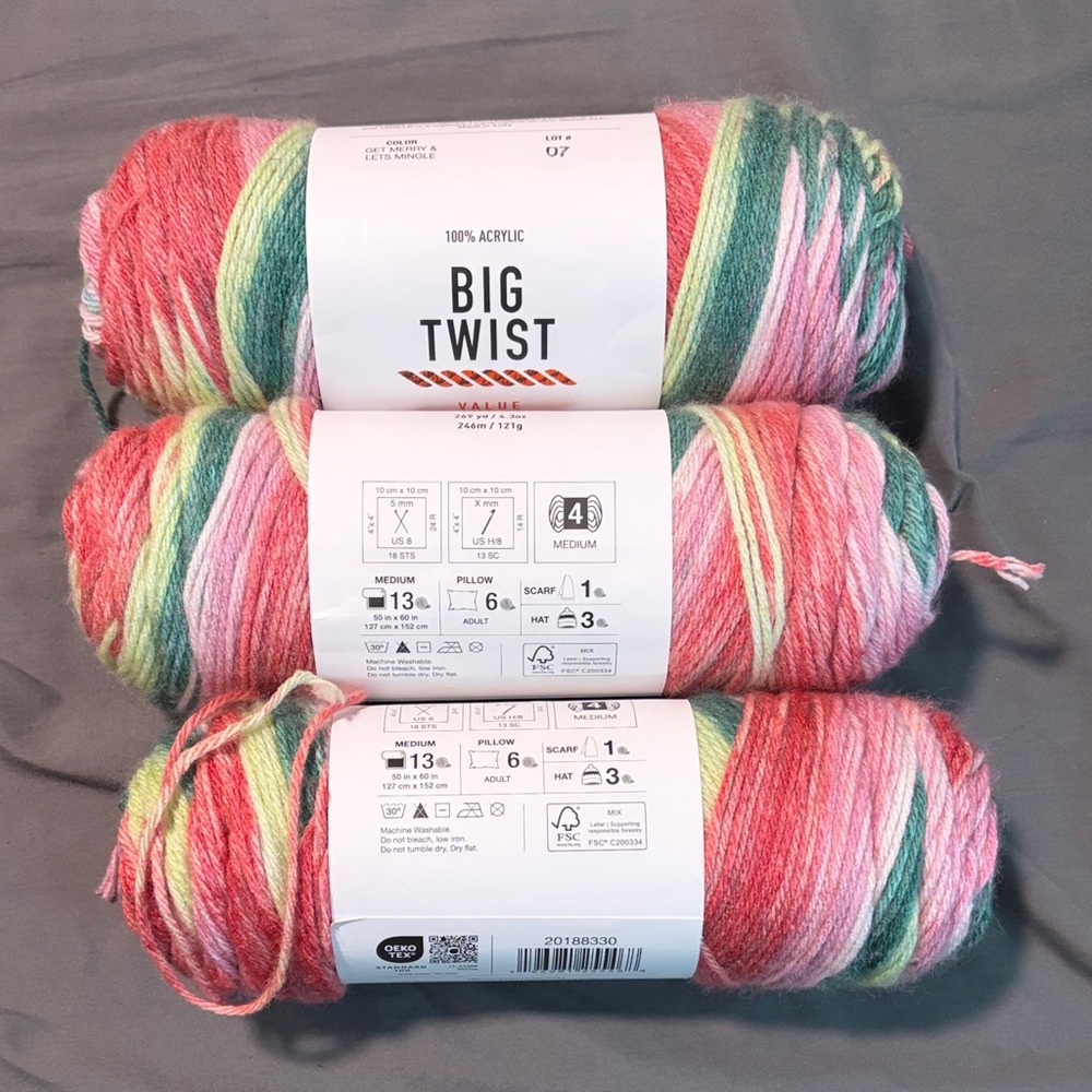 Big Twist Value Christmas Yarn